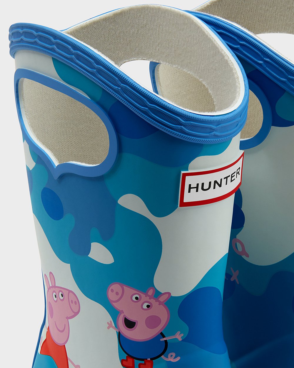 Botas De Agua Original First Peppa Pig Grab Handle Hunter Niños - Azules - 916327BVA